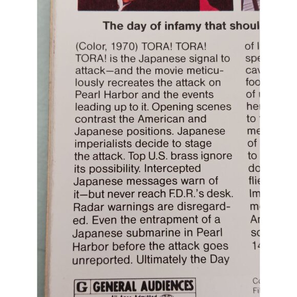 Tora! Tora! Tora! Beta Tape ©1970 Vintage - Picture 3 of 6